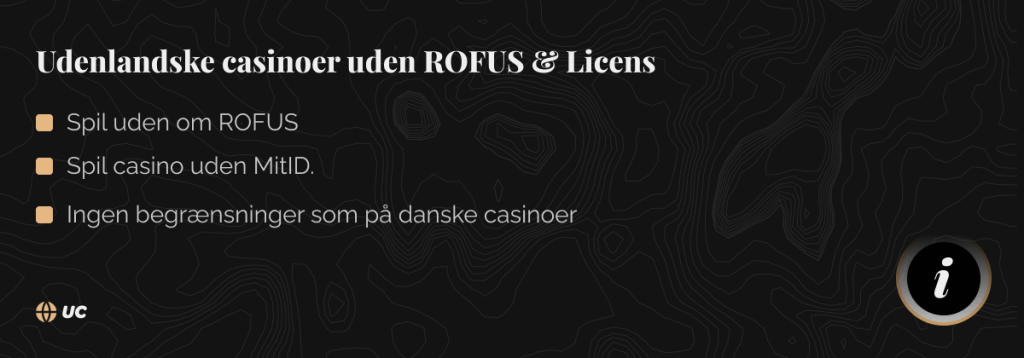 Bedste casino uden ROFUS 2025