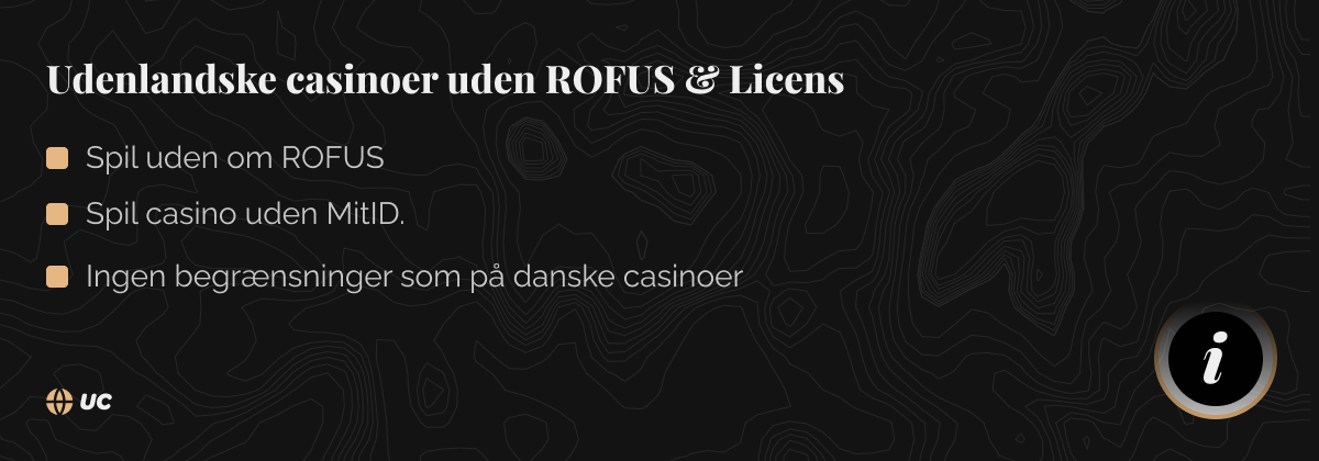 udenlandsk casino uden rofus