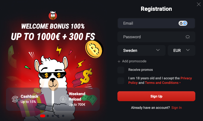 lamabet casino bonus